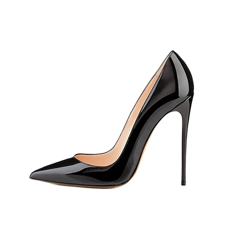 Woman Black High Heels Wedding Shoes Ladies Nude Heel Pumps