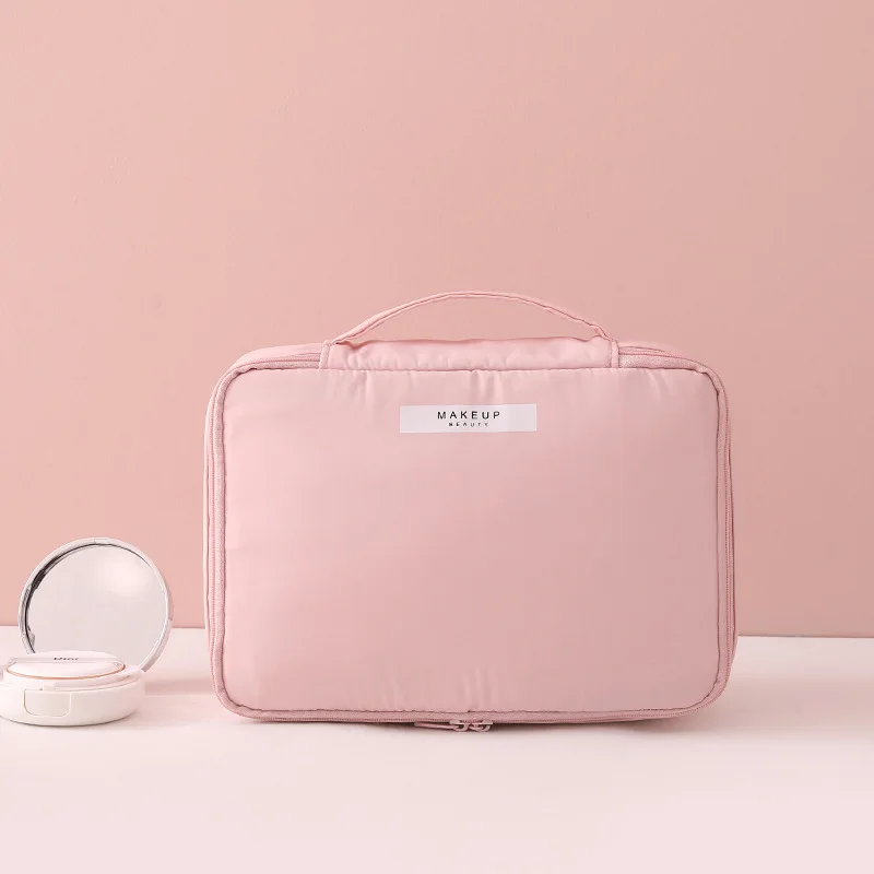 

Women's Travel Cosmetic Bag Beautician Make Up Bag Quick Makeup Bag Purse Toiletry Bag Organizer Makeup Pouch Waterproof Handbag