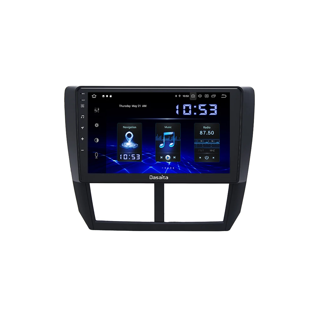 9 "Восьмиядерный Android 10 Встроенный GPS 1 din автомобильный радиоприемник для Subaru
