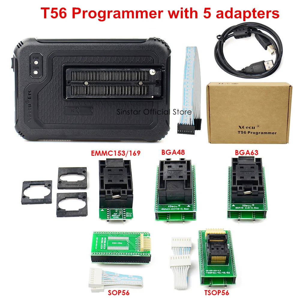 XGecu T56 программатор 56 Pin драйверы ISP поддержка 20000 + ICs для PIC/NAND Flash/EMMC