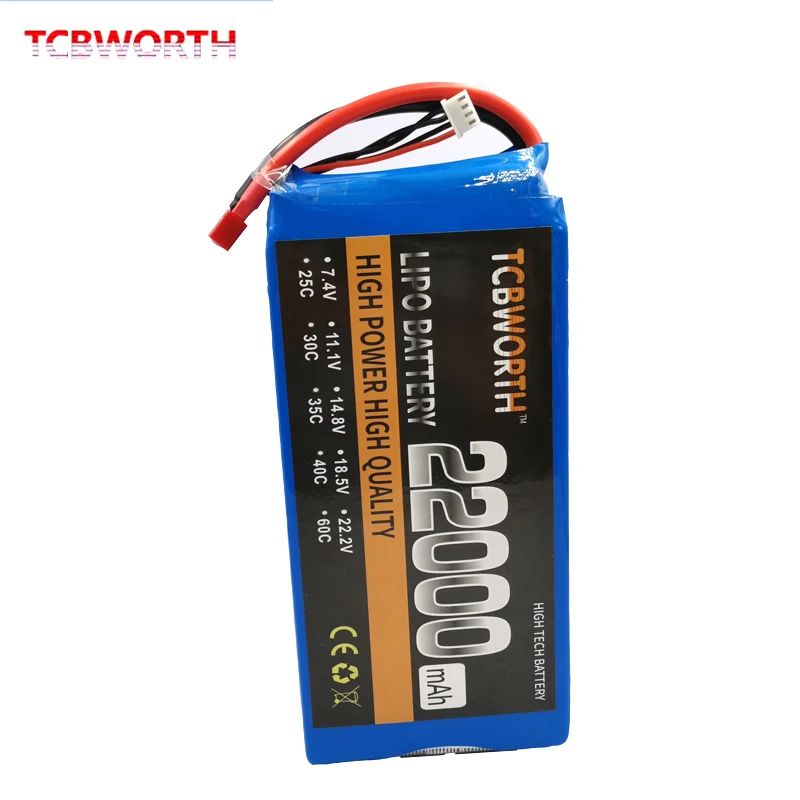 Аккумуляторная батарея RC LiPo 4S 14,8 V 22000mAh 25C для РУ самолет квадротор вертолет Дрон Танк Автомобильные батареи LiPo 4S 22Ah