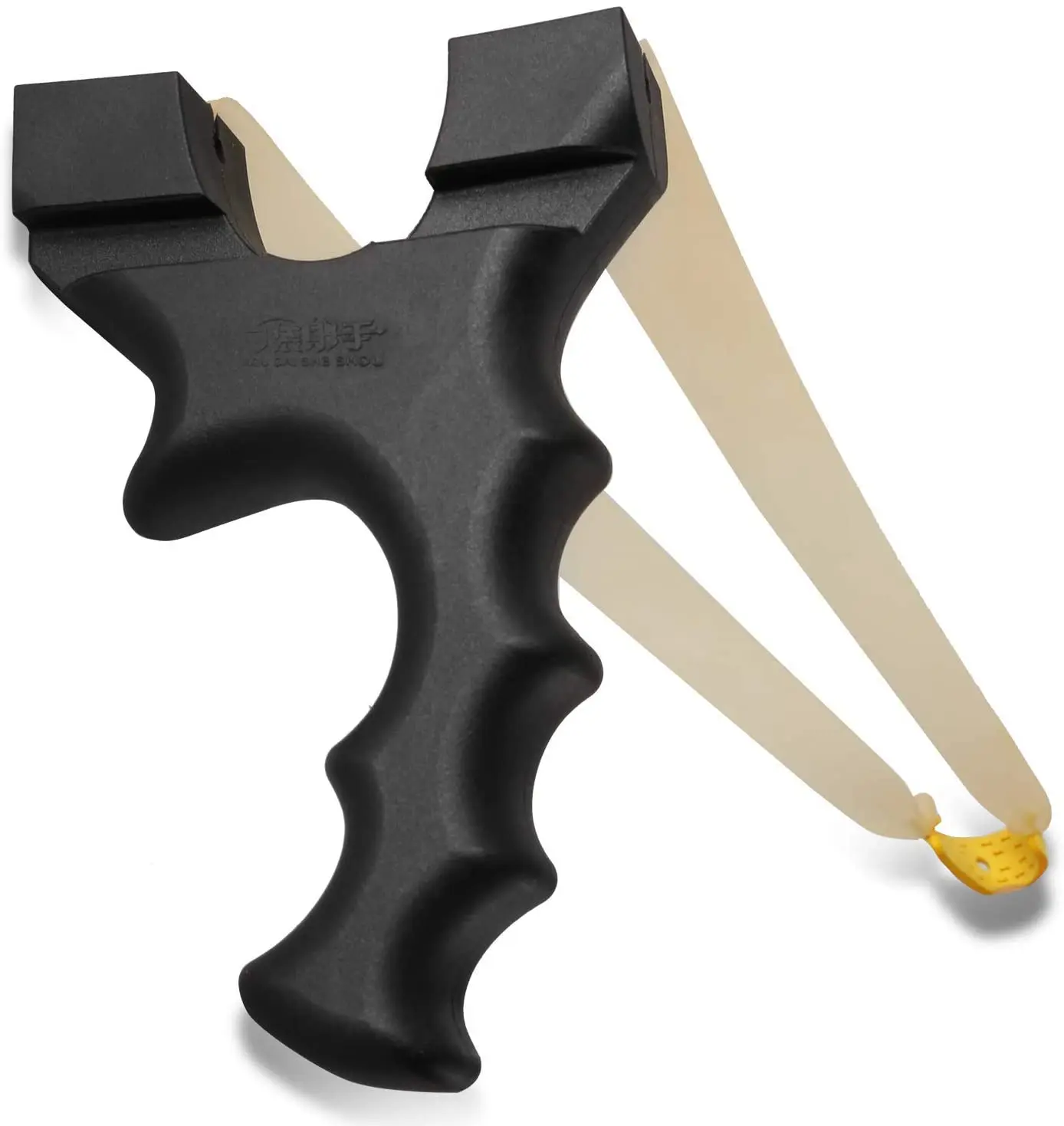 

Профессиональная Рогатка для охоты на открытом воздухе Военная нейлоновая композитная ручка с 2 плоскими полосками Рогатка катапульта охотничий лук