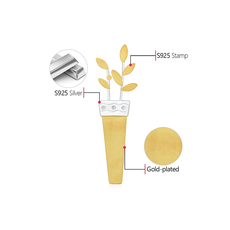 Lotus весело Настоящее стерлингового серебра 925 природных дизайнер ювелирных