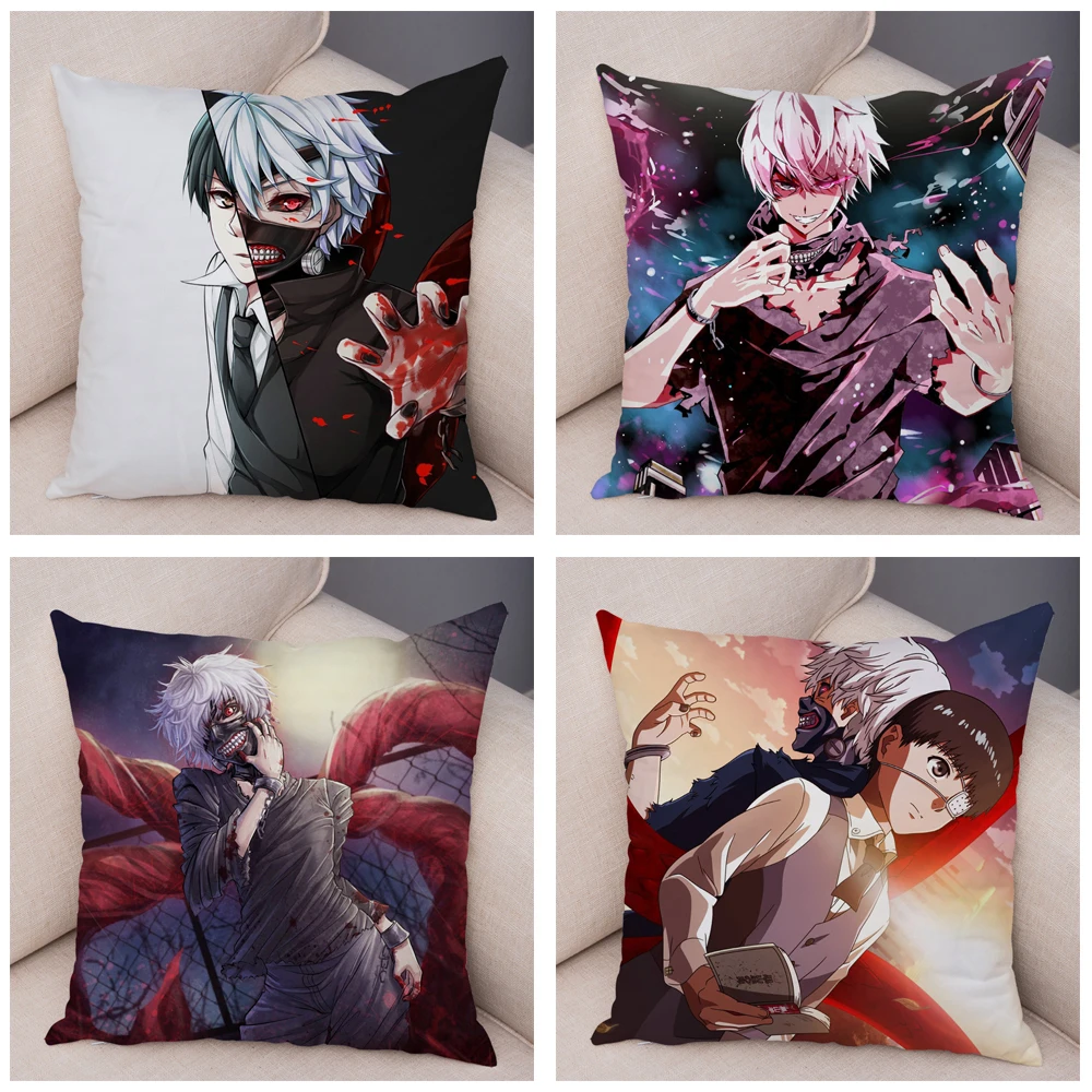 Наволочка для дивана Токийский Гуль домашний декор детской комнаты мягкий