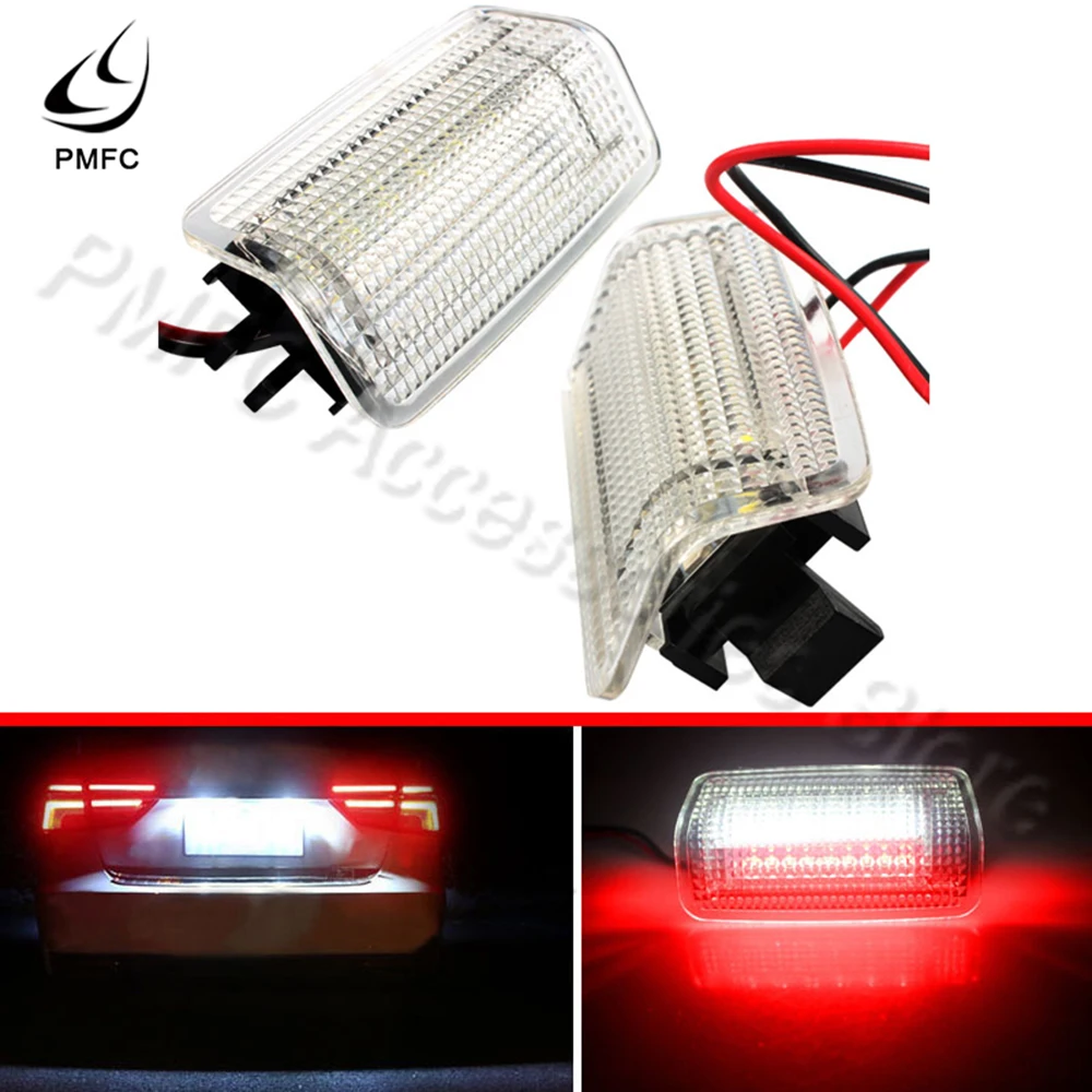 PMFC 1 пара Двухцветная светодиодная дверная лампа светильник свет приветственный