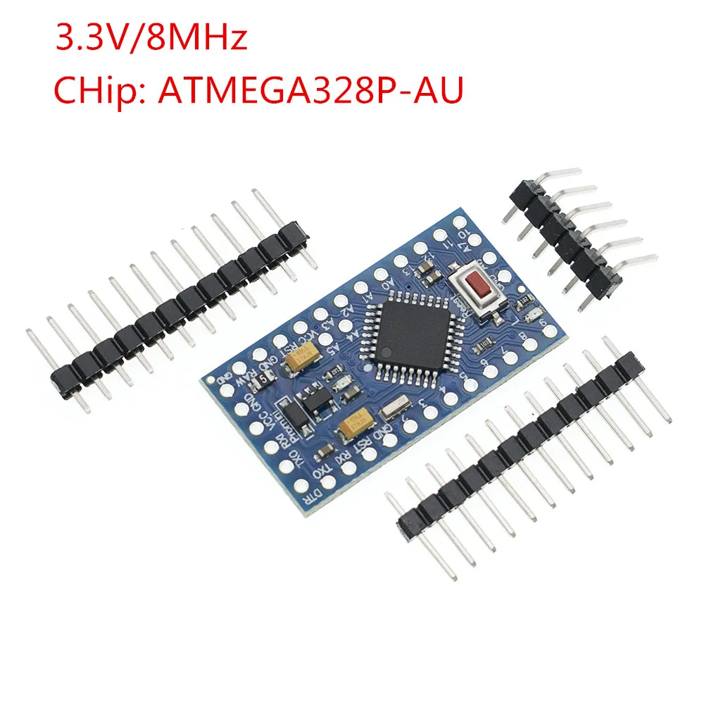 Tenstar Robot 10 шт. Pro Mini 328 Mini 3,3 В 8 м ATMEGA328 3,3 В/8 МГц/5 В/16 МГц для arduino - Цвет: 3.3V 8MHz