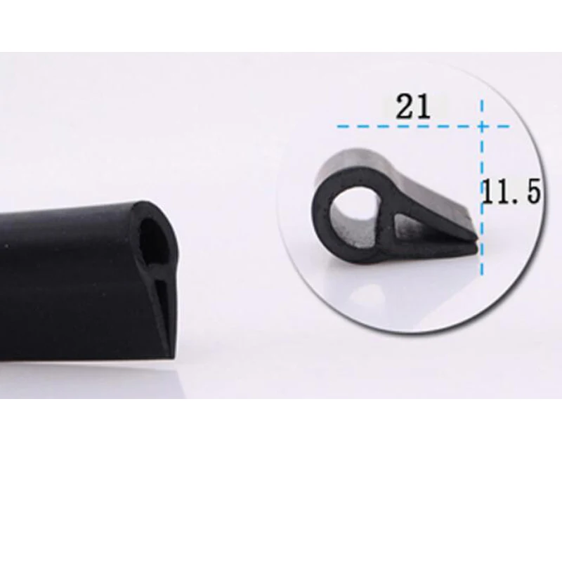 11.5x21mm 1 метр u-канал Автомобильная дверь, окно, край, защита, резиновая уплотнительная полоса, уплотнительная полоса, стекло, край, отделка, душевая уплотнение для стеклянной двери, прокладки - Цвет: 11.5x21mm