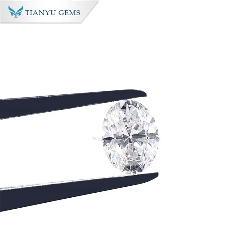 

Tianyu Gems Oval CVD Lab Grown Diamonds 1.56ct F VS2 Brilliant Cut IGI 8.61X6.57X4.31mm Synthetic Stones for Women Ring Jewelry