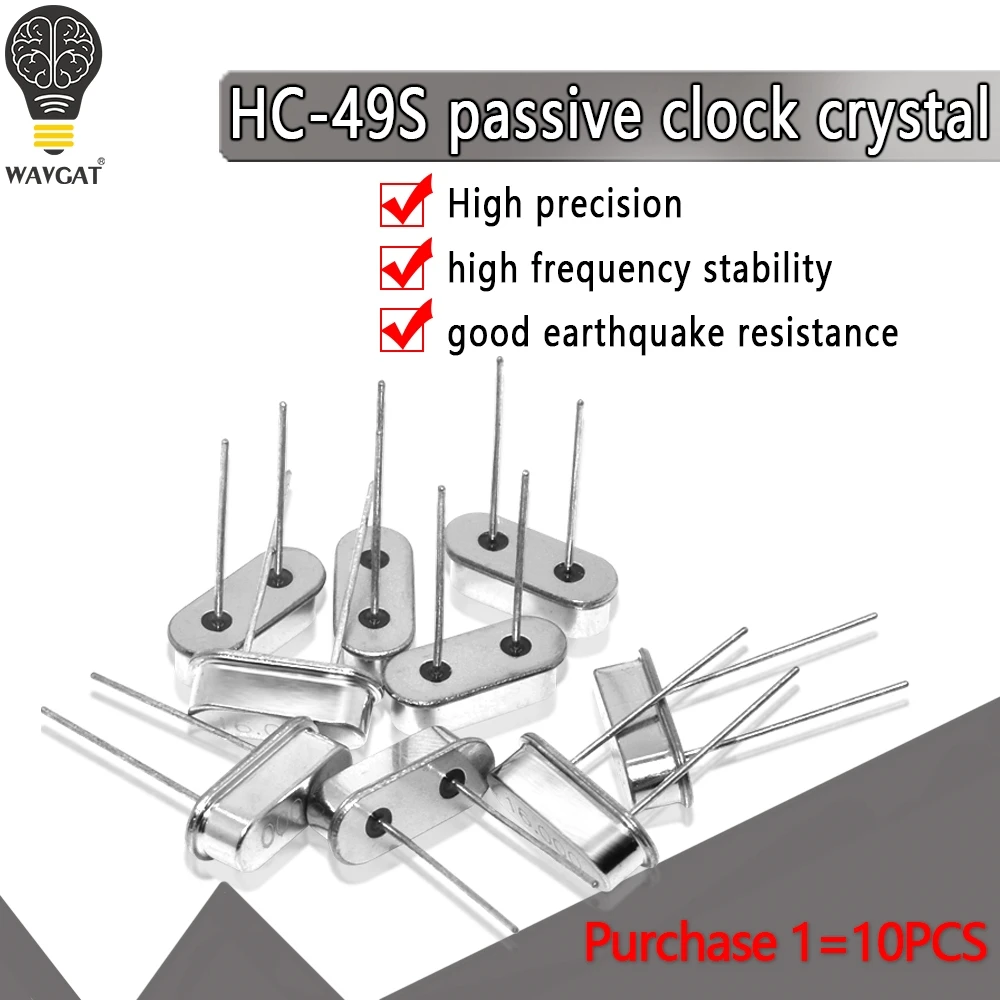 HC-49S Crystal Oscillator electronic Kit resonator ceramic quartz resonator hc-49 11.0592 Mhz 12MHz 4 6 8 12 20 Mhz 11.0592M