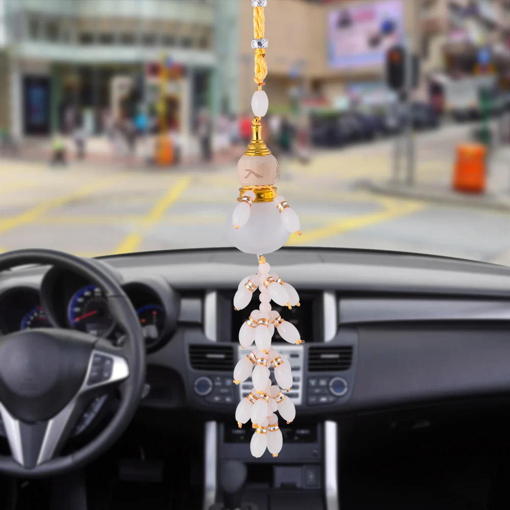 Lucky Gourd Empty Perfume bottle Car Pendant Ornaments Hanging Auto Interior Rear View Mirror Decoration Dangle Trim Accessory | Автомобили