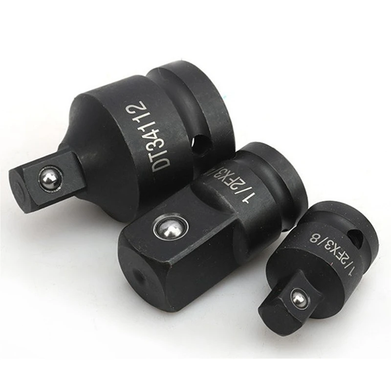 

Impact Socket Adaptor 1/2Inch 3/8Inch 1/4Inch Convertor Reducer Socket Head Set for Car Bike Garage Repair Hand Tools