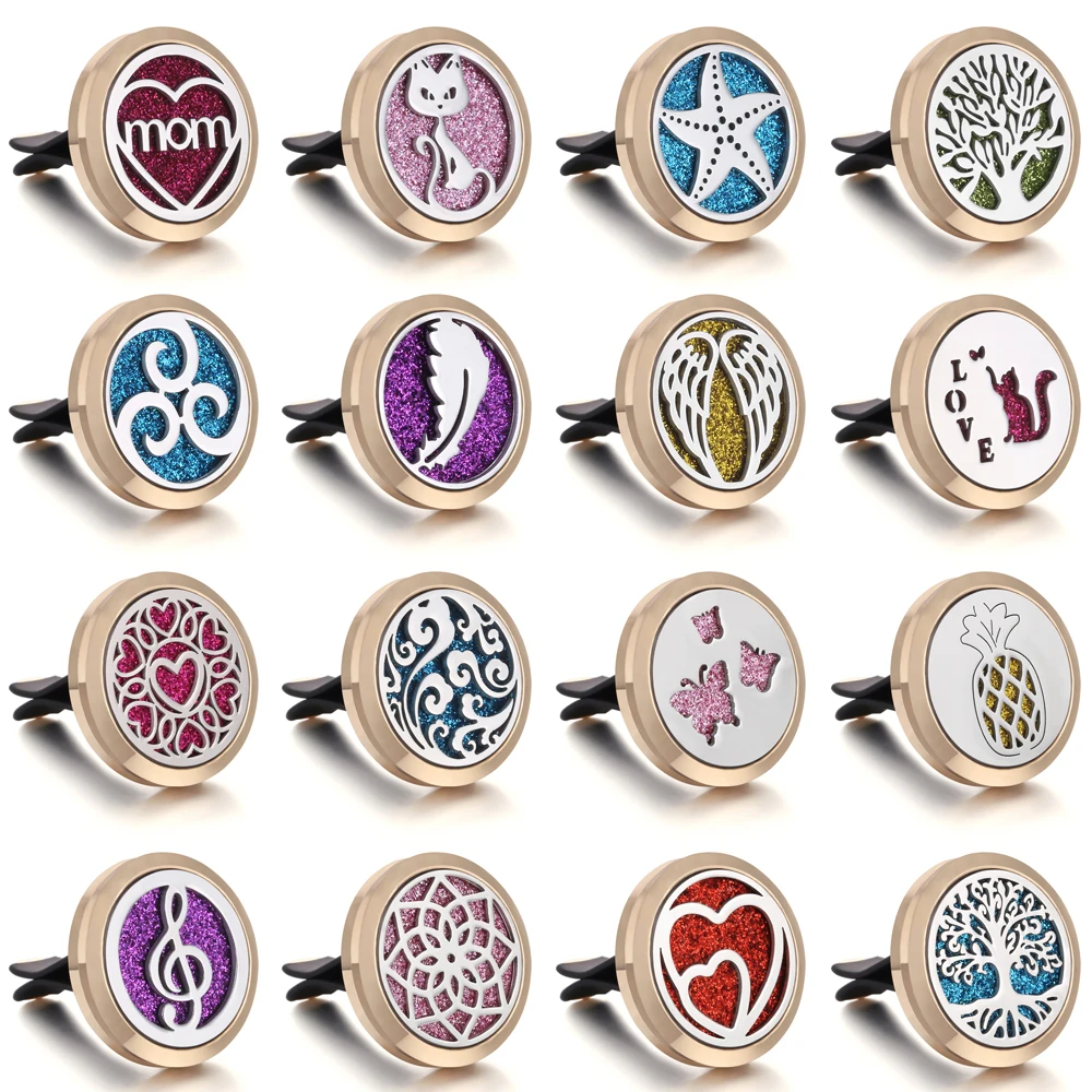 Новый золотой ароматерапия ювелирные изделия Подвески Медальоны автомобильный