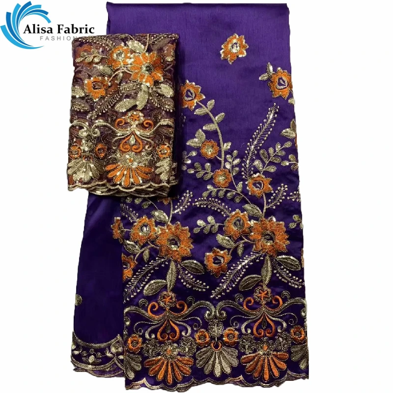 Высокое качество Индийский Шелк-сырец Джордж обертки африканская ткань Горячая