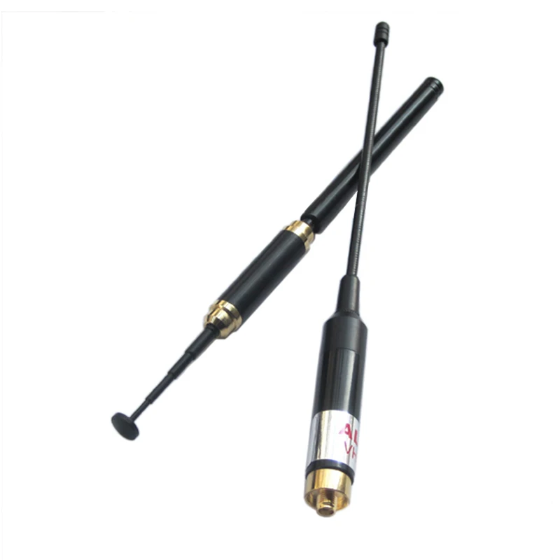 AL800 VHF Любительская рация SMA-F женский телескопическая двухдиапазонная антенна