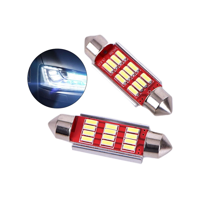 

1 шт. C5W светодиодный светильник C10W для салона автомобиля гирлянда Canbus 31 мм 36 мм 39 мм 42 мм светодиодный светильник купольная лампа для чтения ...