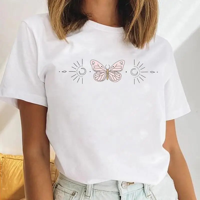 

Women Flower Floral New Trend Ladies 90s Watercolor Casual Female Cartoon Clothes Tops Print Ladies Tees Tshirt Graphic T-Shirt