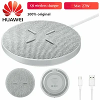 original huawei cp61 wireless charger 27w supercharge for huawei p40 p40 pro p30 pro mate 3040 for iphone 1112 1112 pro max