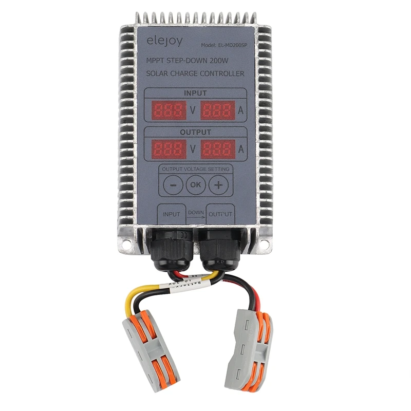 

MPPT Step-Downcharge Controller Real-Time Tracking Solar Battery Recharging Controller LED Display Output Voltage