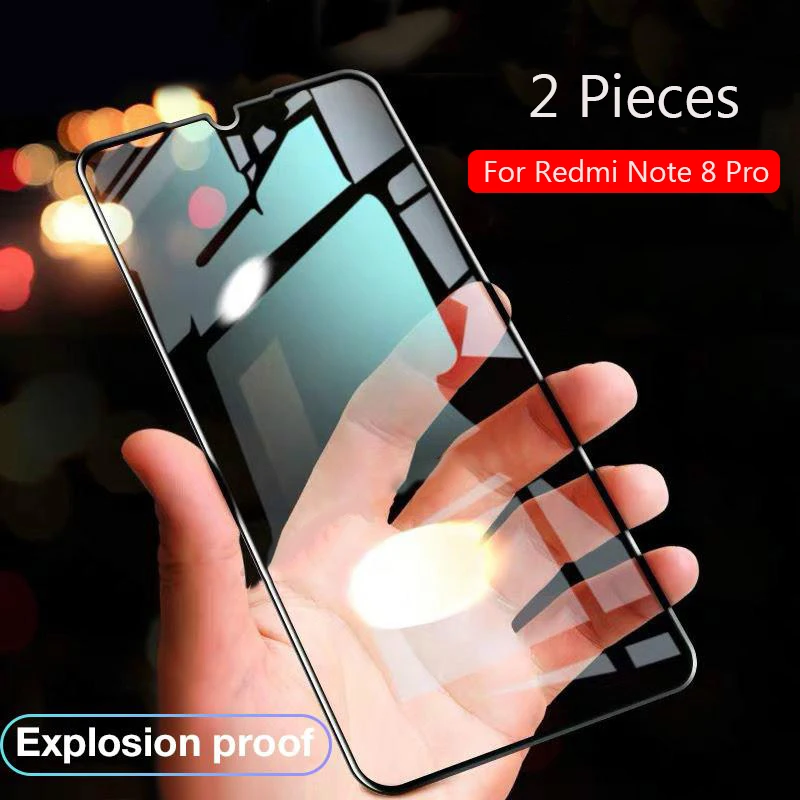 Защитное стекло для Xiaomi Redmi Note 8 Pro, закаленное, противоударное, 9H