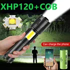 Супер XHP120 9-ядерный мощный светодиодный фонарик XHP90 USB Перезаряжаемый тактический фонарь 18650 26650 Xhp70 Zoom СВЕТОДИОДНЫЙ Фонарь