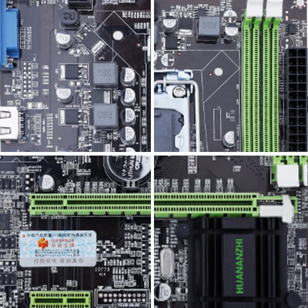 Huanan Zhi H61 PRO рабочего Материнская плата для Intel LGA 1155 i3 i5 DDR3 16 Гб SATA2 USB2.0 PCI-E VGA HDMI M-ATX