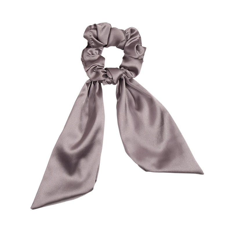 

Autumn and Winter French Satin Bow Ribbon Large Intestine Net Red Ins Wind Hair Band Ribbon Tie-up Hair Lazy Headband