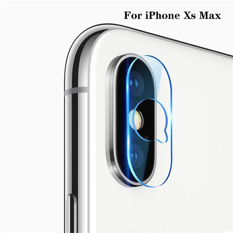 For iPhone Xs Max 2 шт. пленка для объектива камеры из закаленного стекла для iPhone 7 8 Plus 10 X XR XS Max защита заднего экрана телефона для iPhone 7 Plus стеклянная пленка - Цвет: For iPhone Xs Max