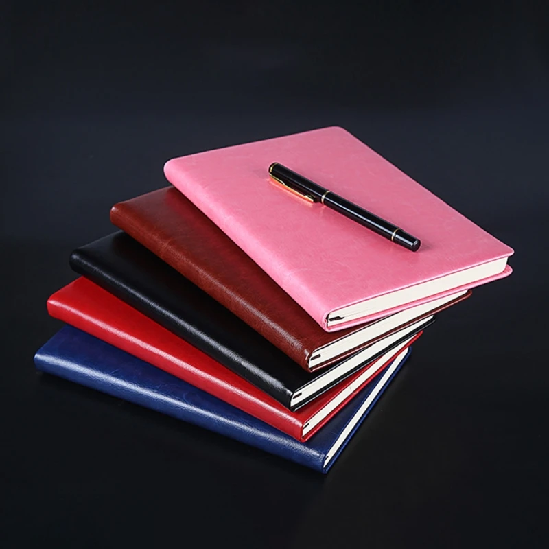 

A5 Business Leather Notebook Journal Agenda Lined Paper Diary Planner Notepad Stationery School Supplies