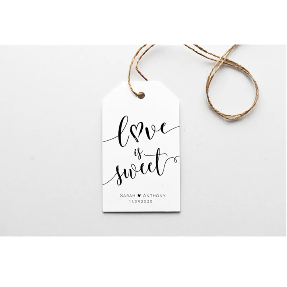 Заказные Свадебные бирки сувенирные персонализированные свадебные милые