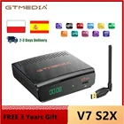 1080P Gtmedia V7 S2X dvb-s2 приемник v7s2x Улучшенный Gtmedia V7S HD с USB WIFI Full HD DVB-s2x FTA декодер GTmedia v8x без приложения