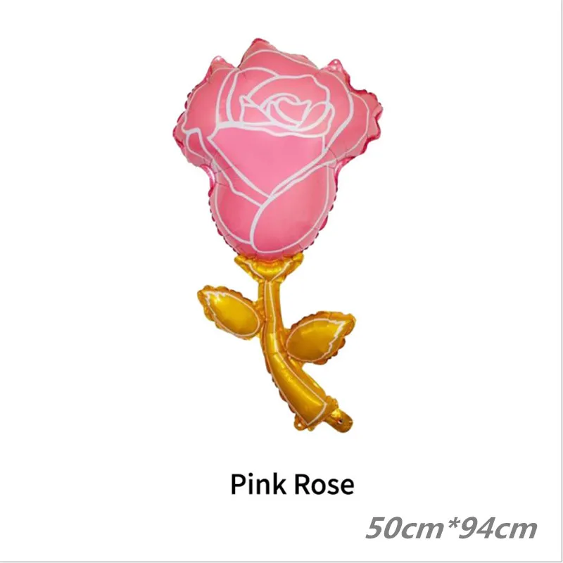 Новый большой цветок розы Подсолнух Алюминиевая Пленка воздушный шар украшение