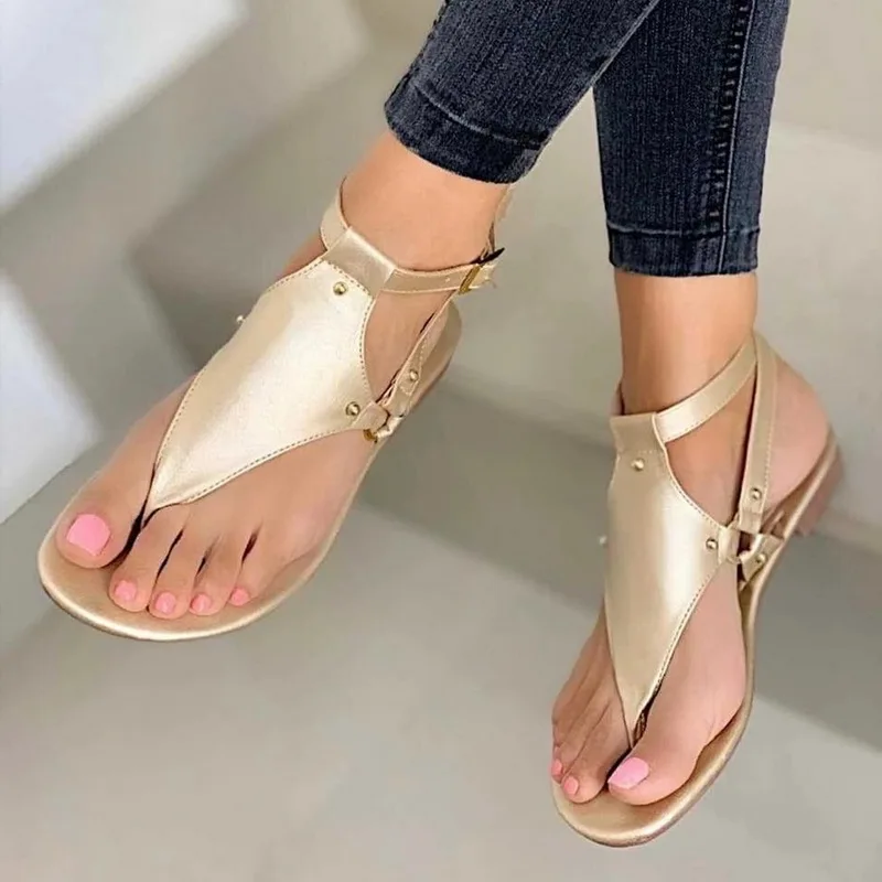 

2021 Top seller Women sandals Solid Large Size Rome Solid Sandals Women's Anti-slip Hot Selling Wedges Summer shoes