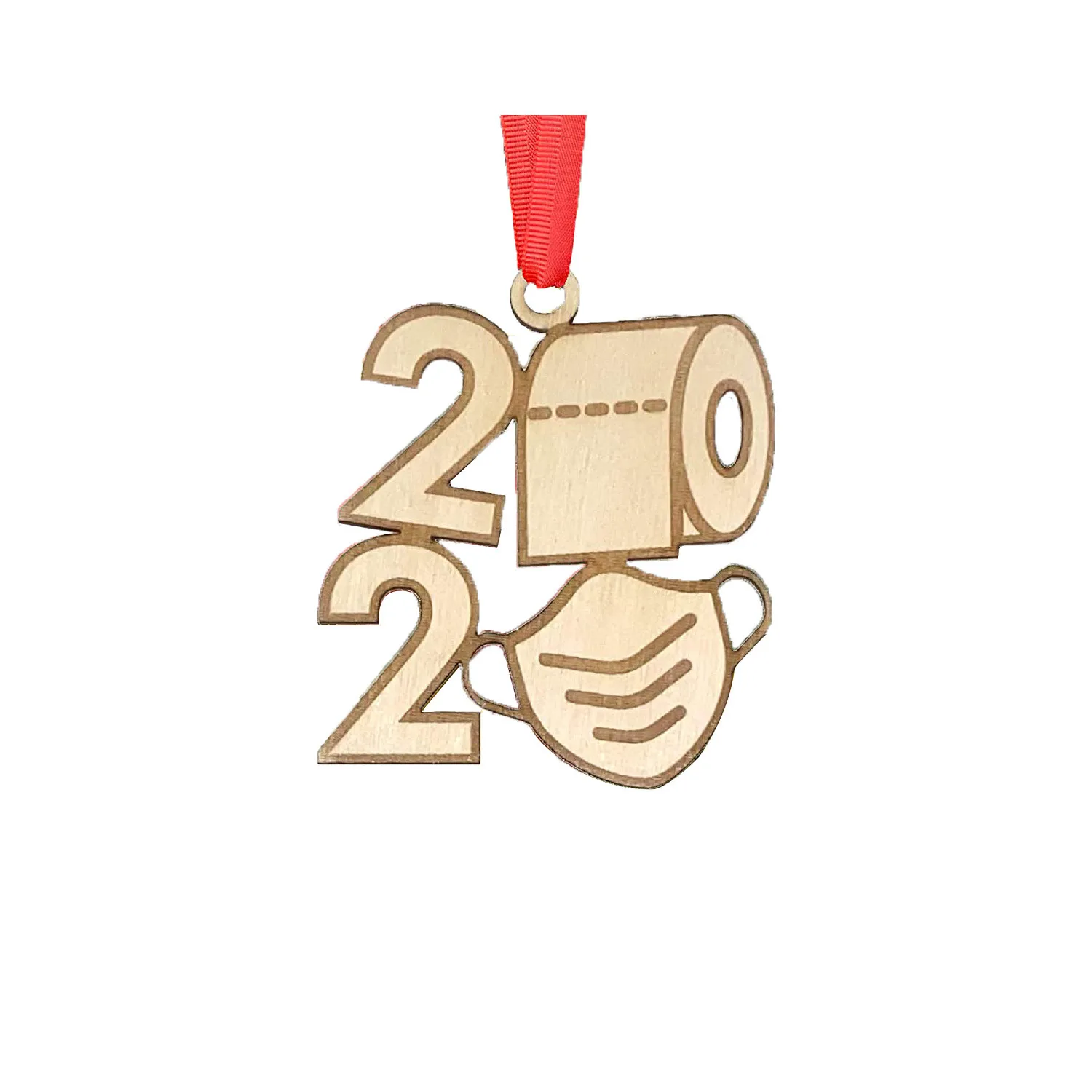 1 шт. художественная деревянная подвеска на рождественскую елку 2020 звезда не