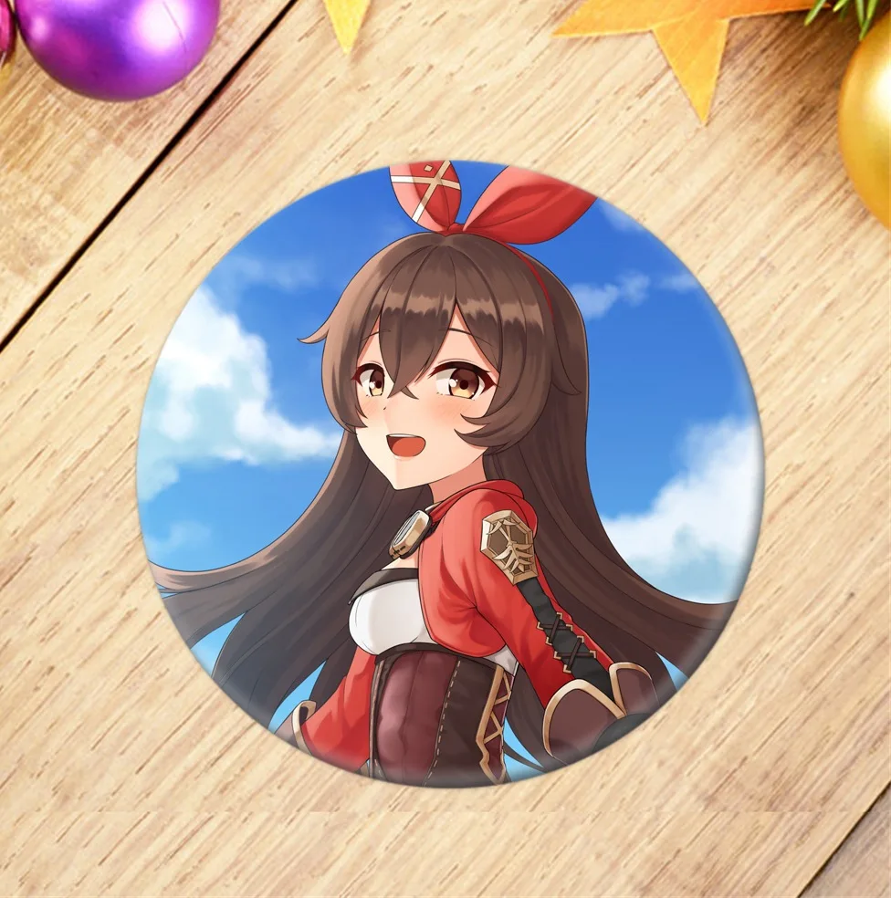 Металлические значки Genshin Impact в ассортименте