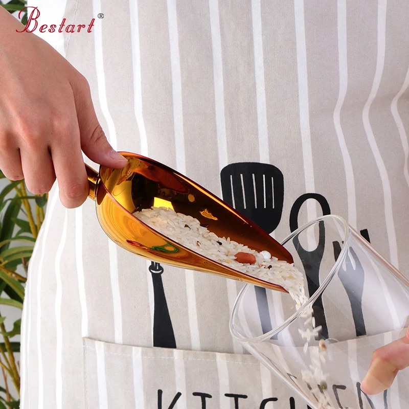 

1 Pcs Ice Shovel Kitchen Stainless Steel Shovel Flour Beans Food Coffee Scoop Food Scoops Shovels Spade Kitchen Tool