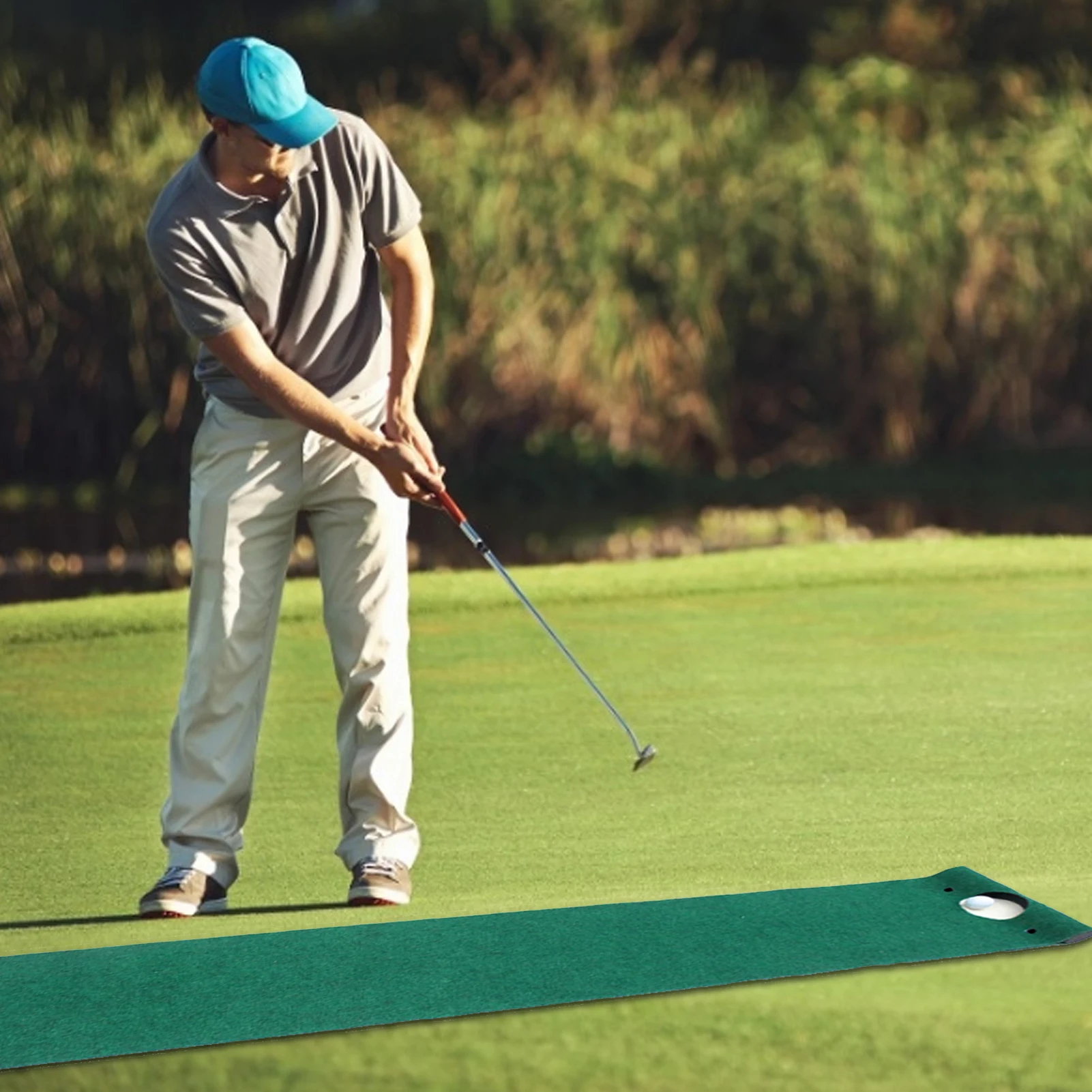 Fiyat Kapalı Golf Vuruş Uygulama Mat çevre Koruma Kaymaz Mat Yeşil Seti Golf Malzemeleri Spor Ekipmanları