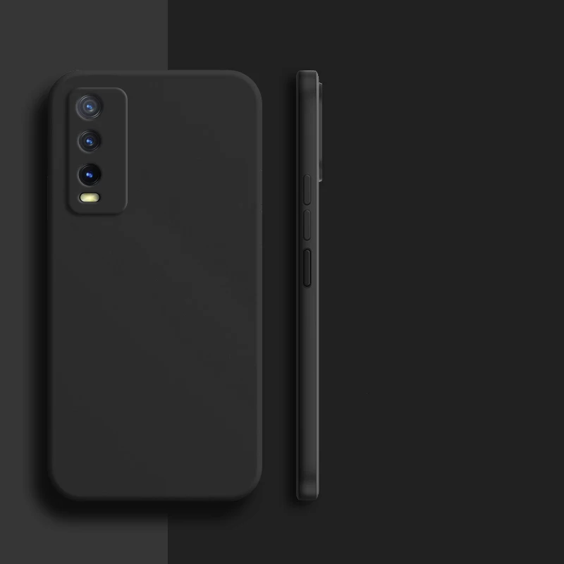 Funda para Vivo Y31, carcasa trasera de silicona l&iacute;quida a prueba de golpes, TPU, Y30, Y50, Y70, Y31S, Y51S, Y73S, Y93S-3