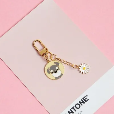 Прекрасный животное собаки брелок Шнауцер вельш корги брелки подарок для