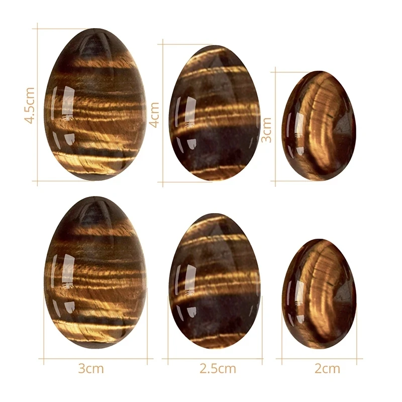 Вагинальные яйца Тигрового Глаза без отверстий яичницы натуральный камень йони
