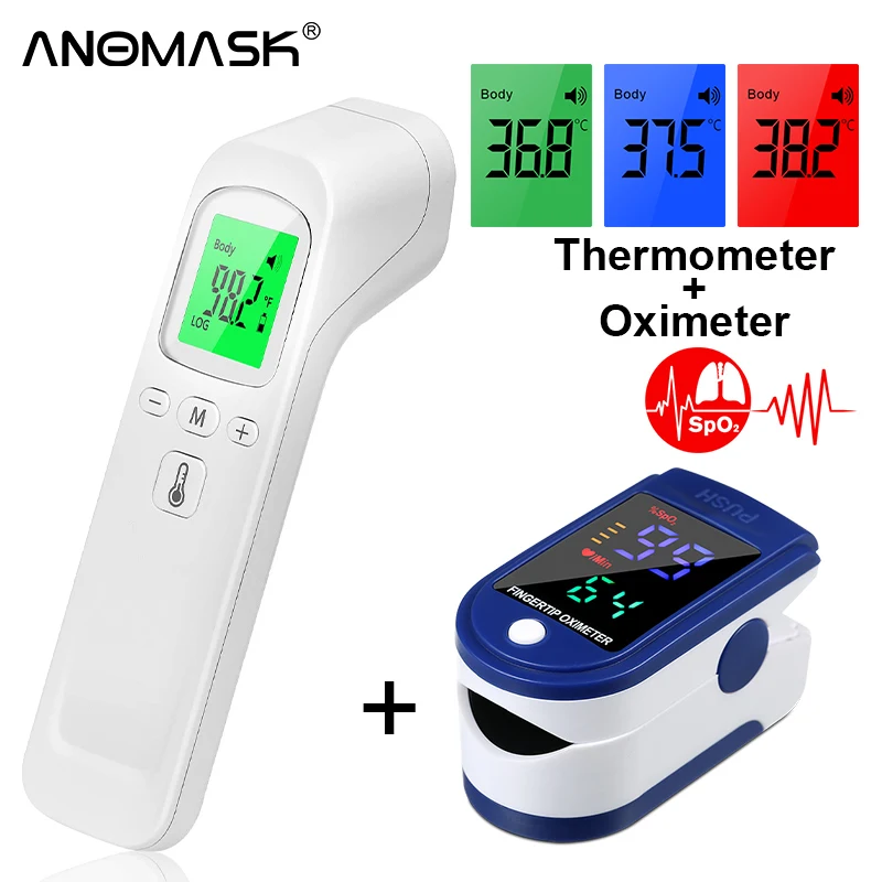 Пульсоксиметр L ED с дисплеем профессиональный Бесконтактный инфракрасный