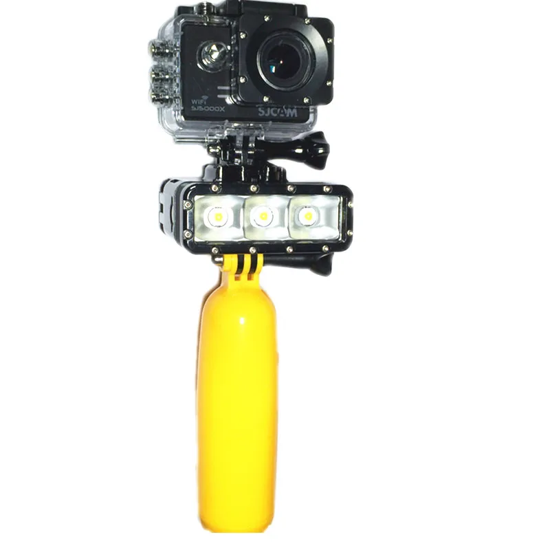 Двойной аккумулятор фонарик для дайвинга подводный светодиодный заполняющий