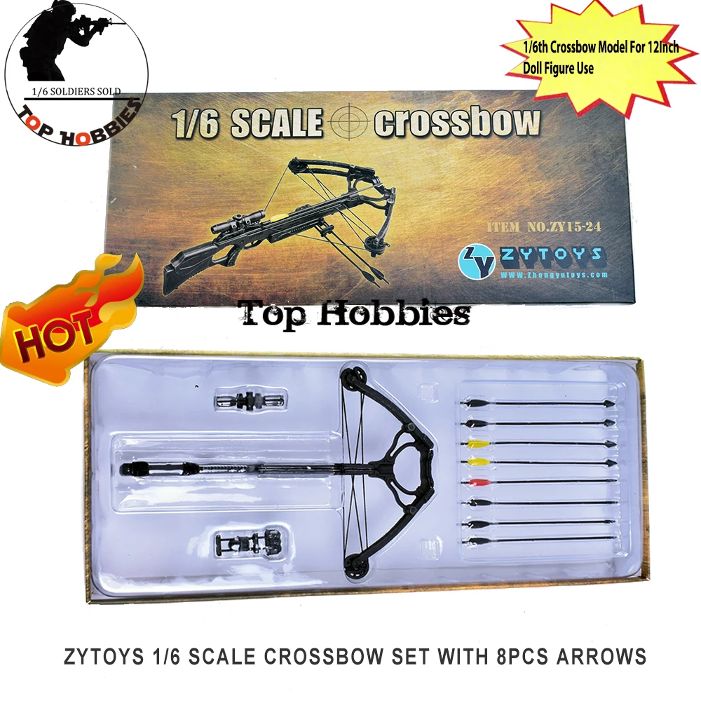 Экшн-фигурки ZYTOYS в масштабе 15-24 комплект аксессуаров для арбалета модель 8 шт.