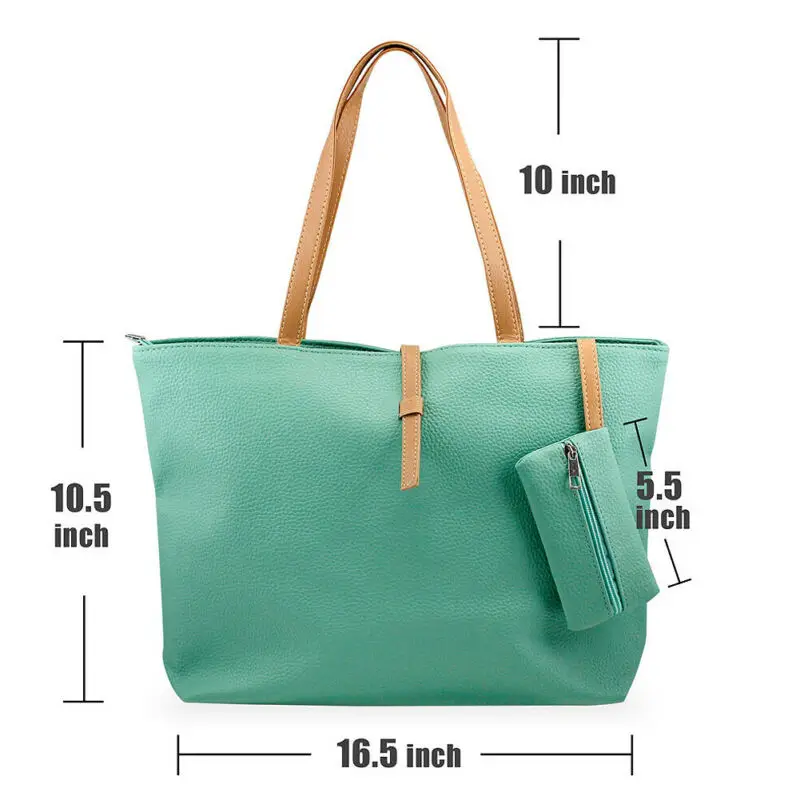 

Women's Shoulder Female Bag Fashion PU All-Matched Big Hand Bags Casual Tote Handbag Elegant Ladies Simple Handbags New