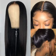 18 inch Straight Wig 4x1 Lace Front Wigs Straight Hair Brazilian Human Hair Wigs For Black Women Pre Plucked With Natural Color