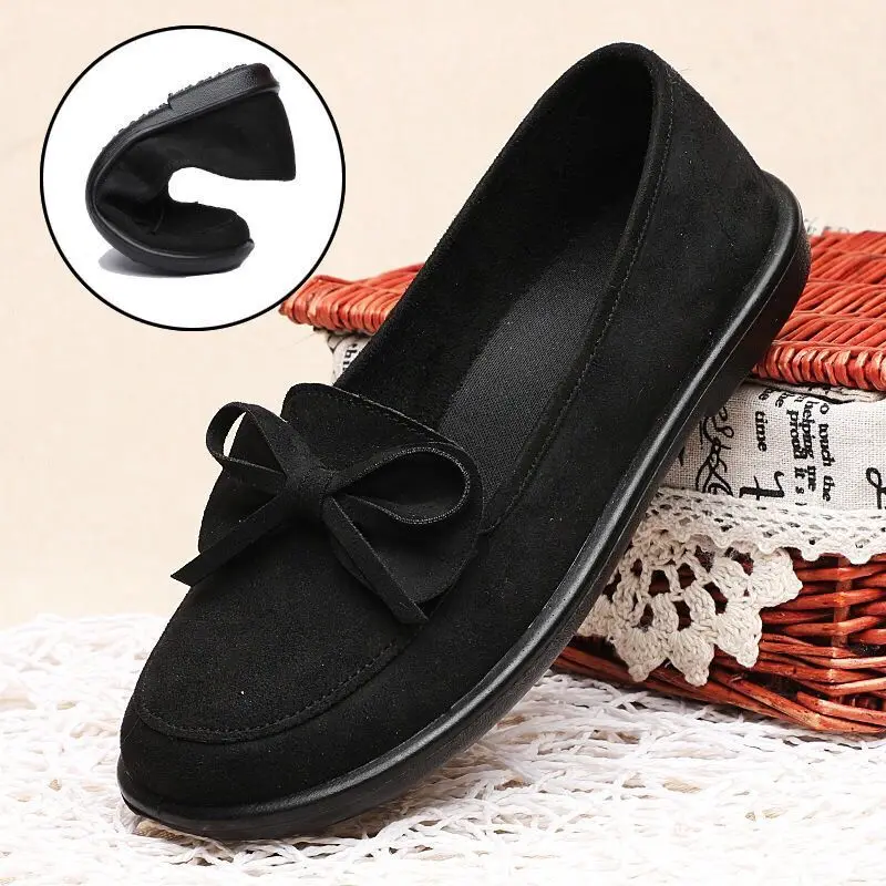 

real photos Suede Leather women Loafer Shoes Fashion female Shoes Casual Shoes Man Party Wedding Footwear 35-41