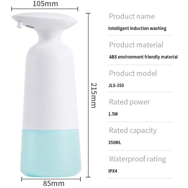 

Automatic Foam Soap Dispenser Spray Gel Foam Induction Liquid Home Hand Washing Machine USB Charge Intelligent Foam Hand Washing