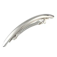 barrette metal hairpin large gold colour tube clip silver color for women hair accessories