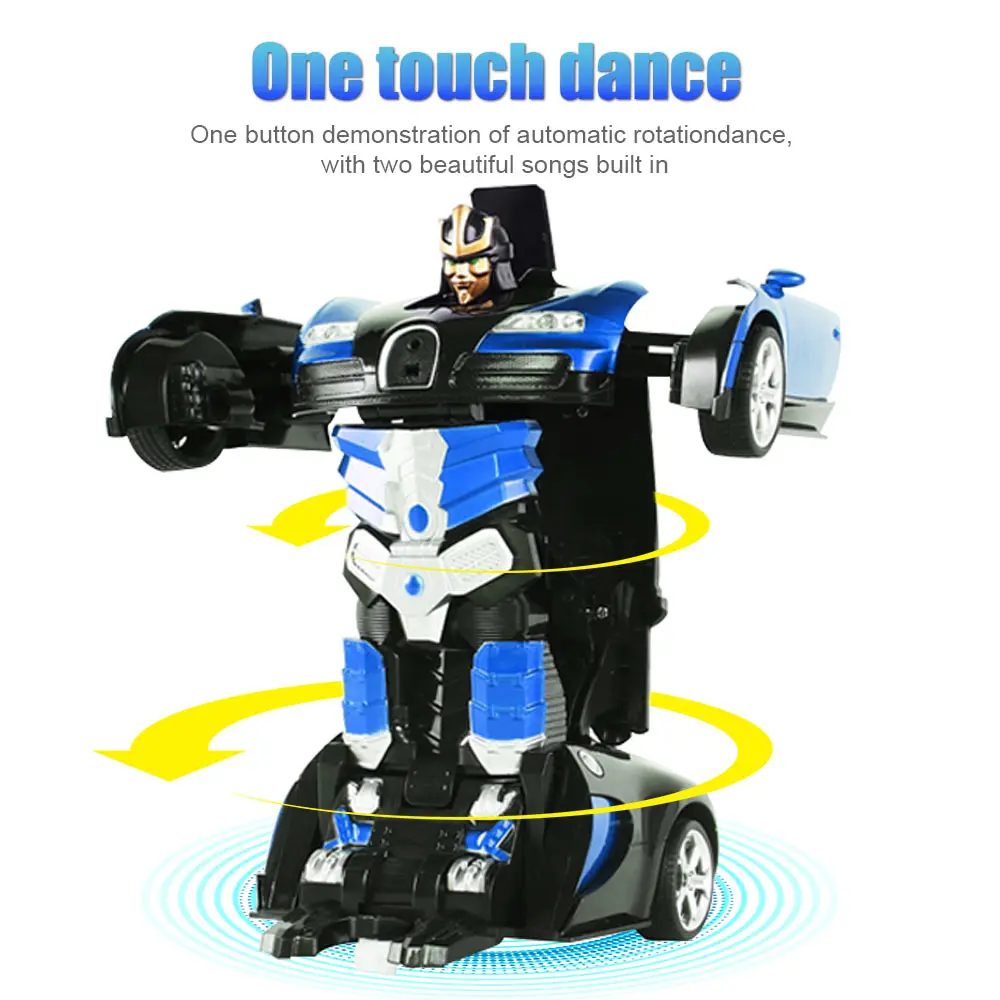 RC Induction Transformation Robot Car 1:14 Induction Deformation Robot Toy Car Electric Robot Model for Kids Boys Gifts