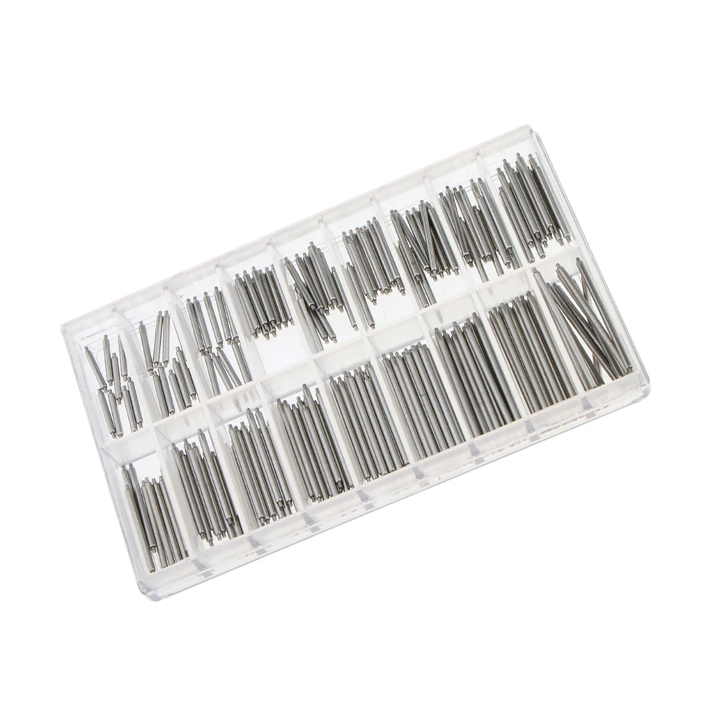 360Pcs Stainless Steel Watch Band Spring Bar Removal Tool Pin 1.5/1.8mm Dia | Наручные часы