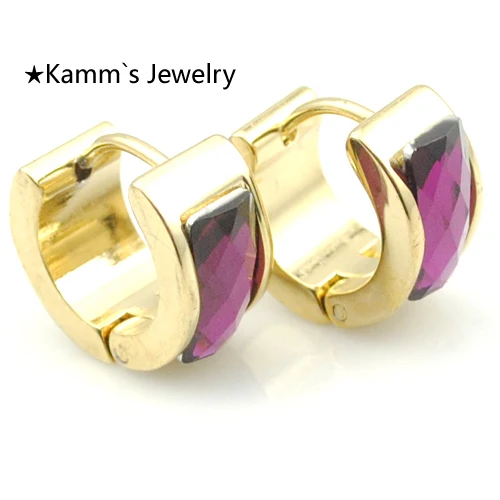 

AMUMIU Acrylic Hoop Earring Gold Color Punk Rock Hip Hop For Womens Gifts Party Fashion Brand Sale Female Girls KE487